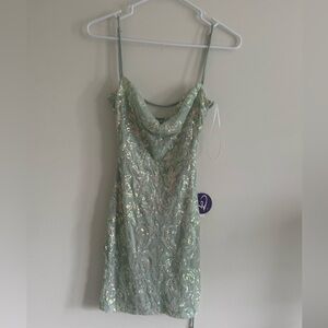 Mint green size 0 sparkly dress